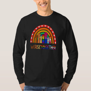 Camiseta Juntos elevamos el aliado del arcoiris en justicia