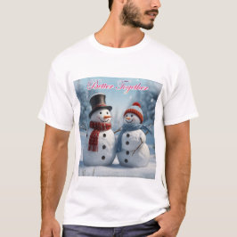 Camiseta Juntos en la nieve: Navidades de parejas