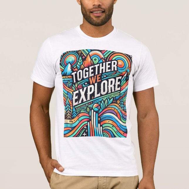 Camiseta Juntos exploramos: la aventura espera" (Anverso)