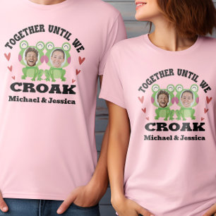 Camiseta Juntos hasta que croamos Rana Nombres y caras pers