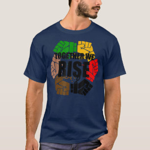 Camiseta Juntos levantamos la primera bandera afroamericana