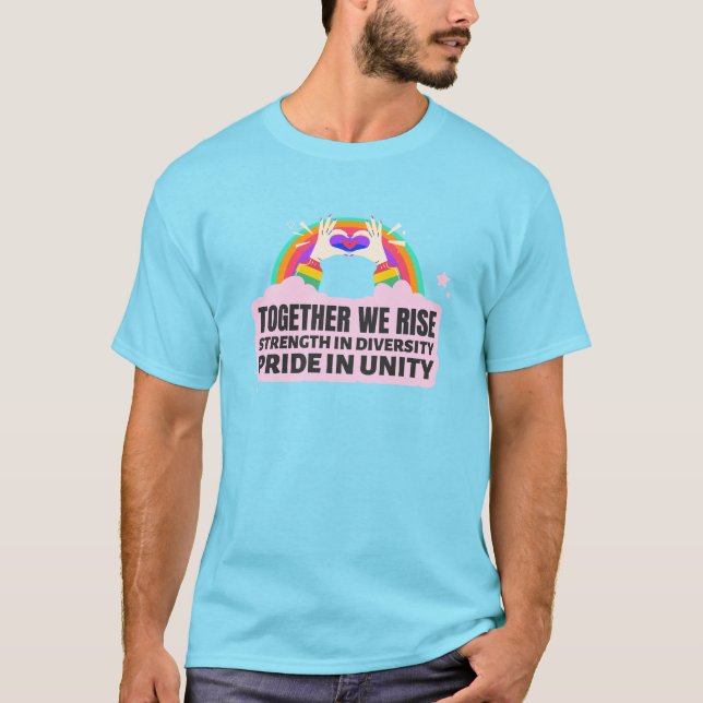 Camiseta Juntos nos levantamos: Fuerza en la diversidad (Anverso)