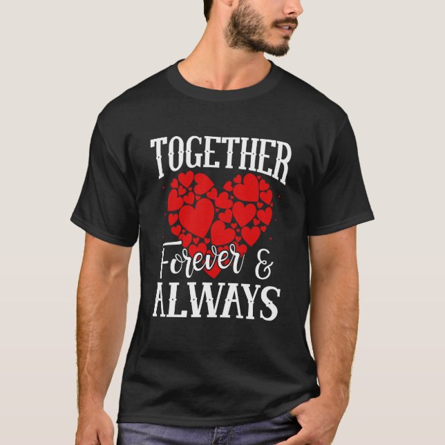 Camiseta Juntos para siempre - Cita de amor eterna (Anverso)