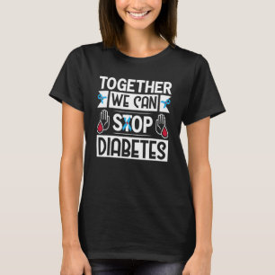 Camiseta Juntos podemos detener la diabetes