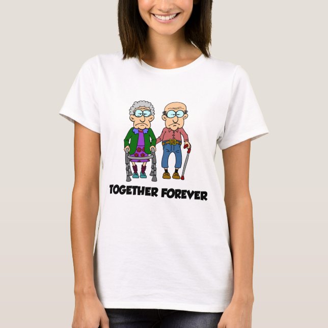 Camiseta Juntos Por El Personalizado Funny De La Pareja Vie (Anverso)