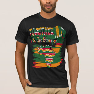 Camiseta Juntos somos más fuertes. Nmonth Cla historia negr