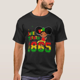Camiseta Junundécima Celebración De 1865 Cute Chica Negro N