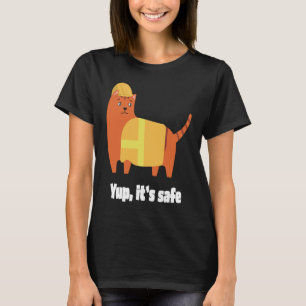 Camiseta Jup It's safe Cat in High Visibility Vest and Hel