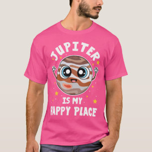 Camiseta Júpiter Es Mi Lugar Feliz Sistema Solar Geek Plane