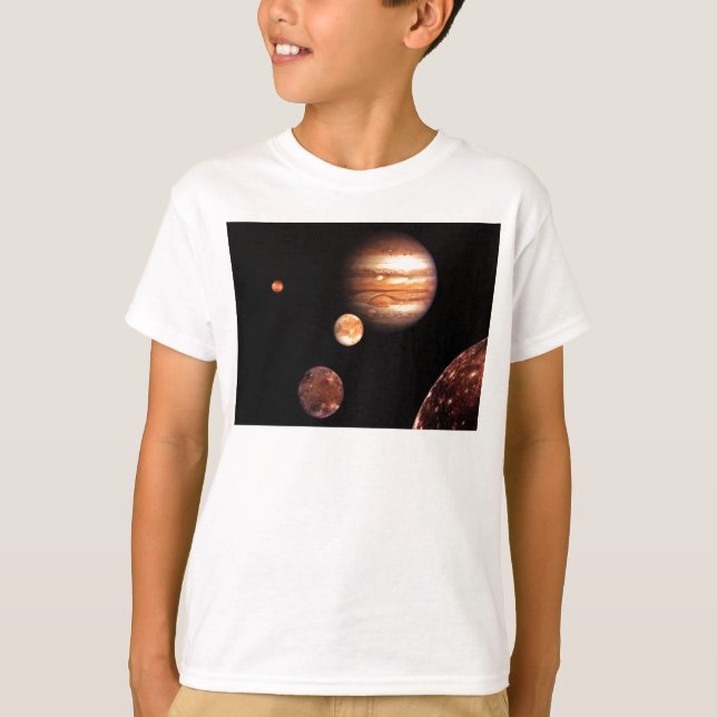 Camiseta Júpiter Moons Niños niños pequeños y ropa infantil (Anverso)
