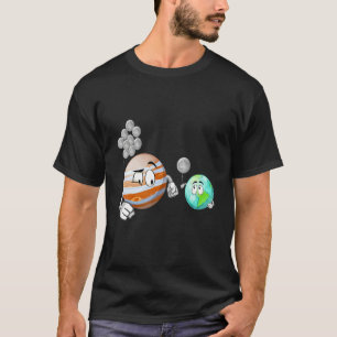 Camiseta Júpiter Planet Ballons Moon Earth