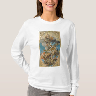 Camiseta Júpiter que pega abajo de los vicios (aceite en
