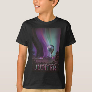 Camiseta Júpiter Viaje en Globo Aerostático Debajo de Auror