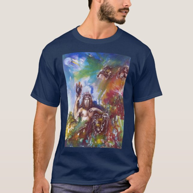 Camiseta JUPITER Y acuarela LION (Anverso)