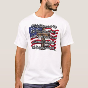 Camiseta Juramento de Lealtad con bandera de EE. UU. y Cruz