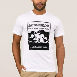 Camiseta Jurassic Dad Graciosa cita el Día del Padre Blanco