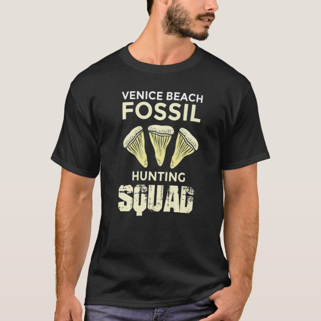 Camiseta Jurassic Fossil digging World  Venice Hunting Squa (Anverso)