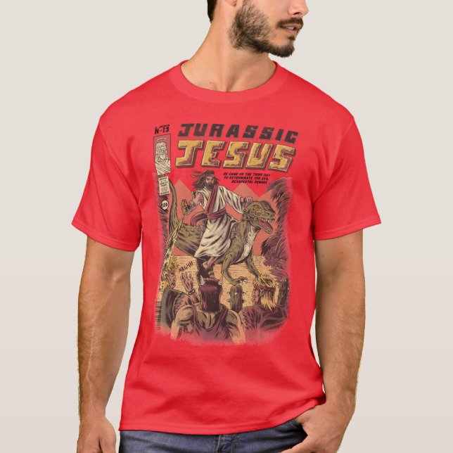Camiseta JURASSIC JESUS girl (Anverso)