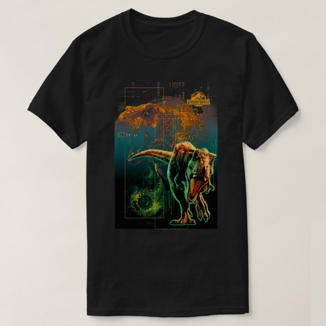 Camiseta Jurassic World Fallen Kingdom TRe Collage (Diseño del anverso)