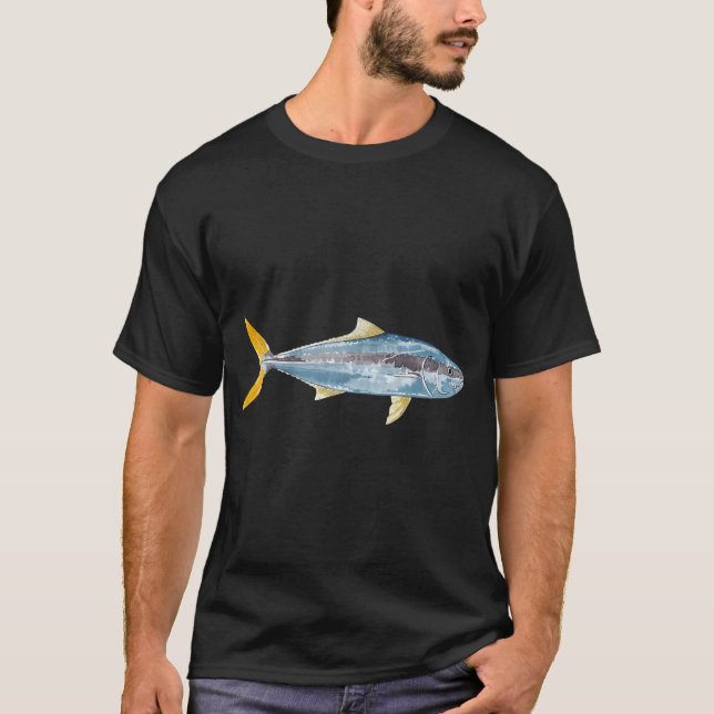 Camiseta JUREL COLA AMARILLA-Seriola lalandi (Anverso)