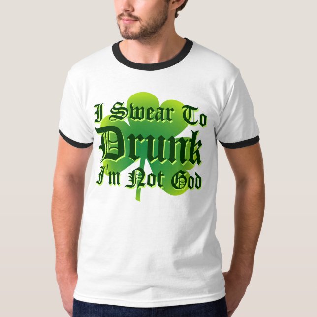 Camiseta ¡Juro no a dios BORRACHO Im! (Anverso)