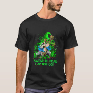Camiseta Juro Por El Gnome Borrón Beber Mucho Feliz St Pat