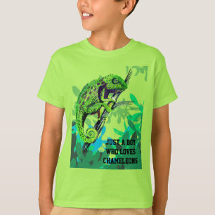 Camiseta Jus un chico que ama a los camaleones