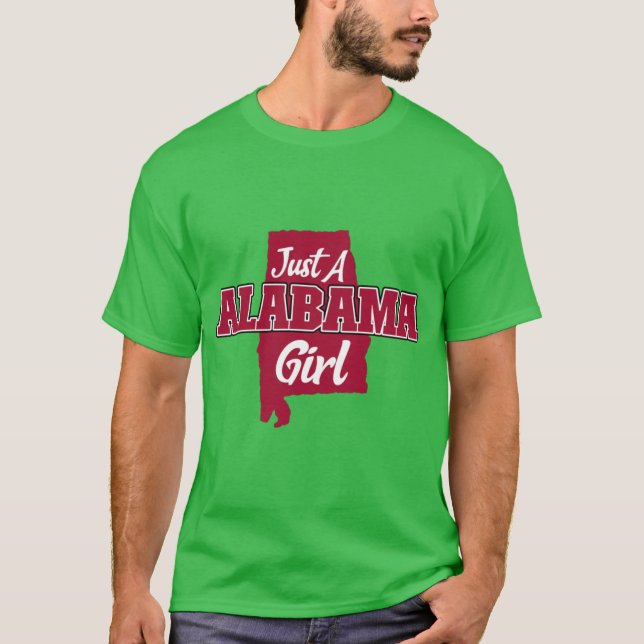 Camiseta Just A Alabama Girl (Anverso)