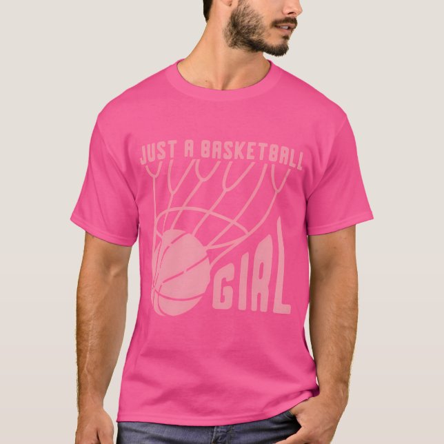 Camiseta Just A Basketball Girl Basketball Player Women Bas (Anverso)