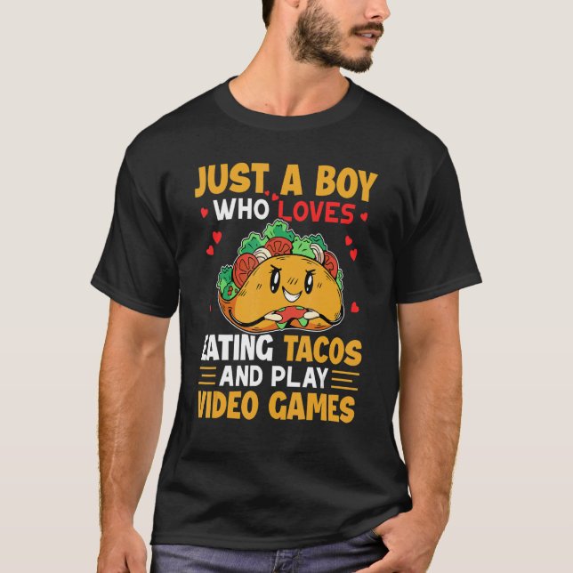 Camiseta Just a Boy Gaming Taco Gamer Taco  Viva México (Anverso)