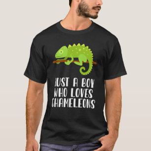 Camiseta Just A Boy Who Loves Chameleons 