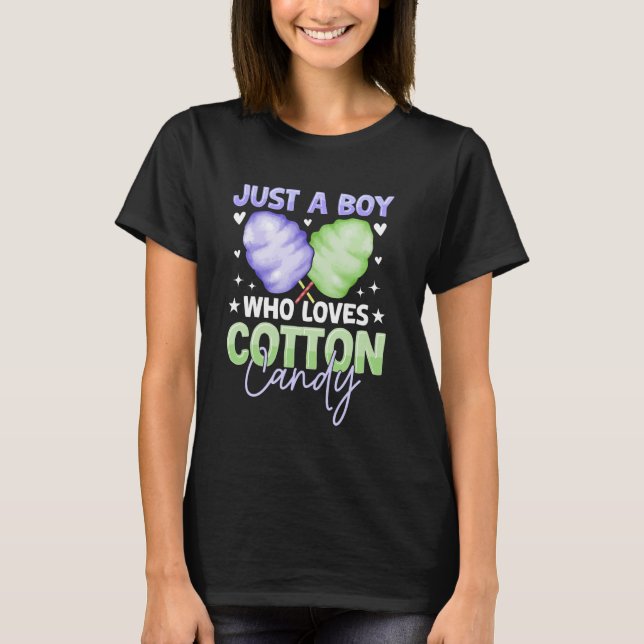 Camiseta Just A Boy Who Loves Cotton Candy (Anverso)