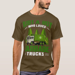 Camiseta Just A Boy Who Loves Garbage Trucks 