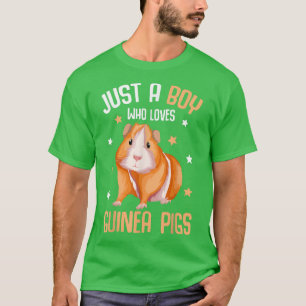 Camiseta Just a Boy who loves Guinea Pigs Kids Boys Guinea 
