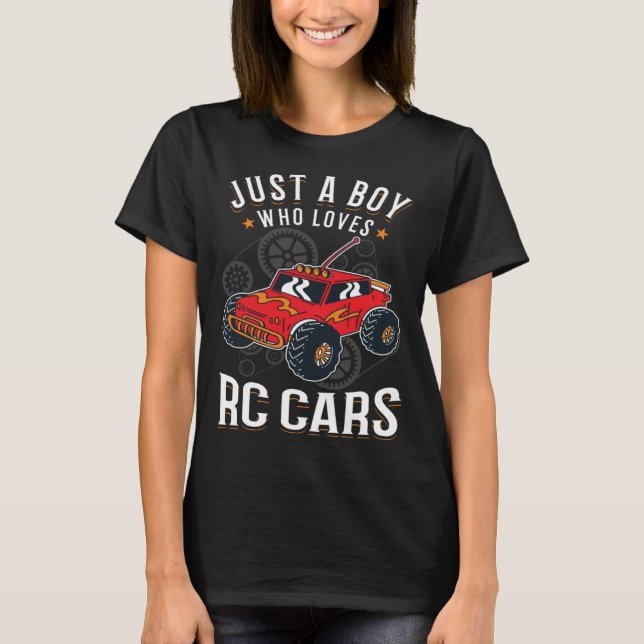 Camiseta Just a boy who loves RC Cars Boy (Anverso)