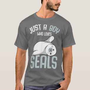 Camiseta Just a Boy who loves Seals Sea Lion Boys Kids 