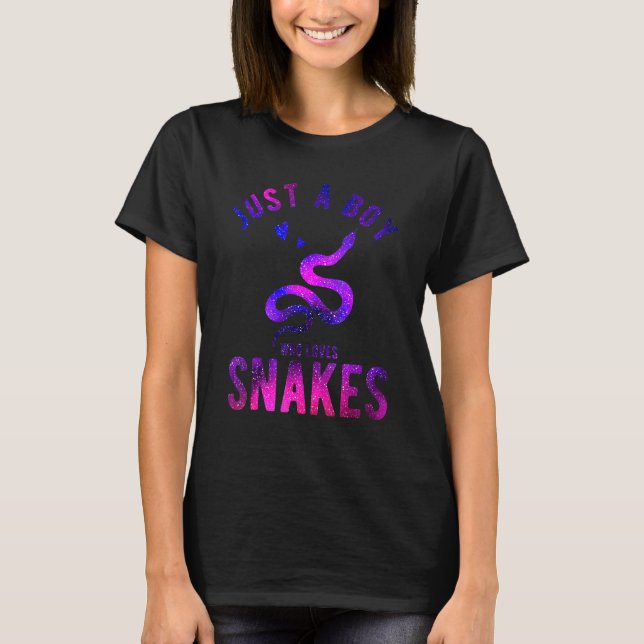 Camiseta Just A Boy Who Loves Snakes Snake   Snake (Anverso)