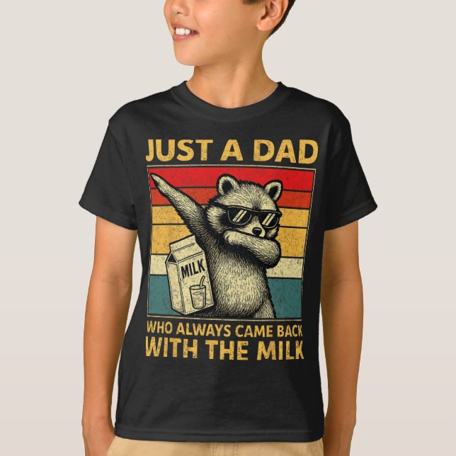 Camiseta Just A Dad Who Always Came Back Men Fathers Day Da (Anverso)