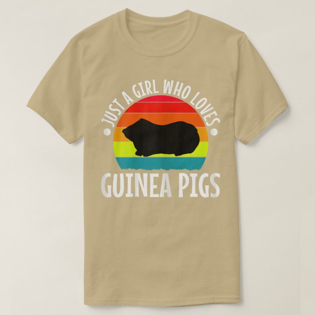 Camiseta Just A Girl Who Love Guinea Pigs831 (Diseño del anverso)