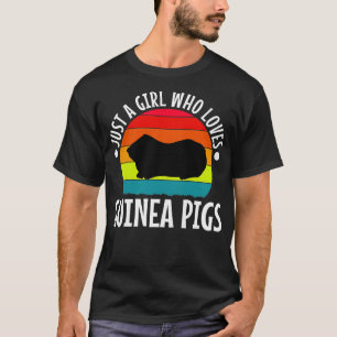 Camiseta Just A Girl Who Love Guinea Pigs Premium 3451 