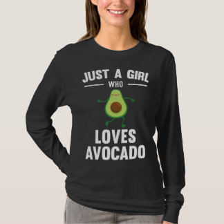 Camiseta Just A Girl Who Loves Avocado Cute
