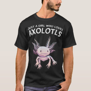 Camiseta Just a Girl who Loves Axolotls Kawaii Cute Anime A
