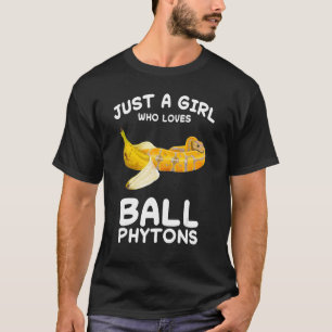 Camiseta Just A Girl Who Loves Ball Python Snake Reptile Ba