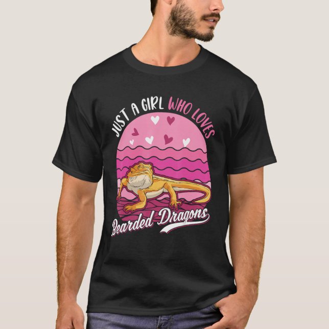 Camiseta Just a girl who loves Bearded Dragons (Anverso)