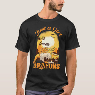 Camiseta Just A Girl Who Loves Bearded Dragons Designs