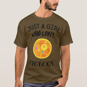 Camiseta just a girl who loves biology 6
