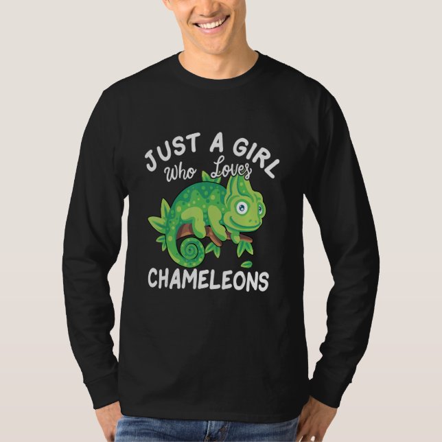 Camiseta Just A Girl Who Loves Chameleons (Anverso)