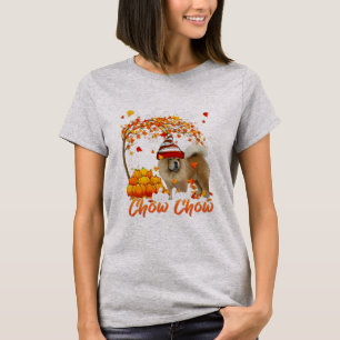 Camiseta Just A Girl Who Loves Chow Chow Dog Thanksgiving