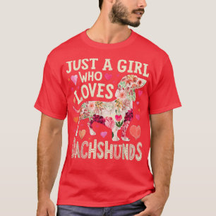 Camiseta Just A Girl Who Loves Dachshund