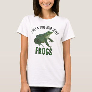 Camiseta Just a girl who loves frogs Frog lover gifts